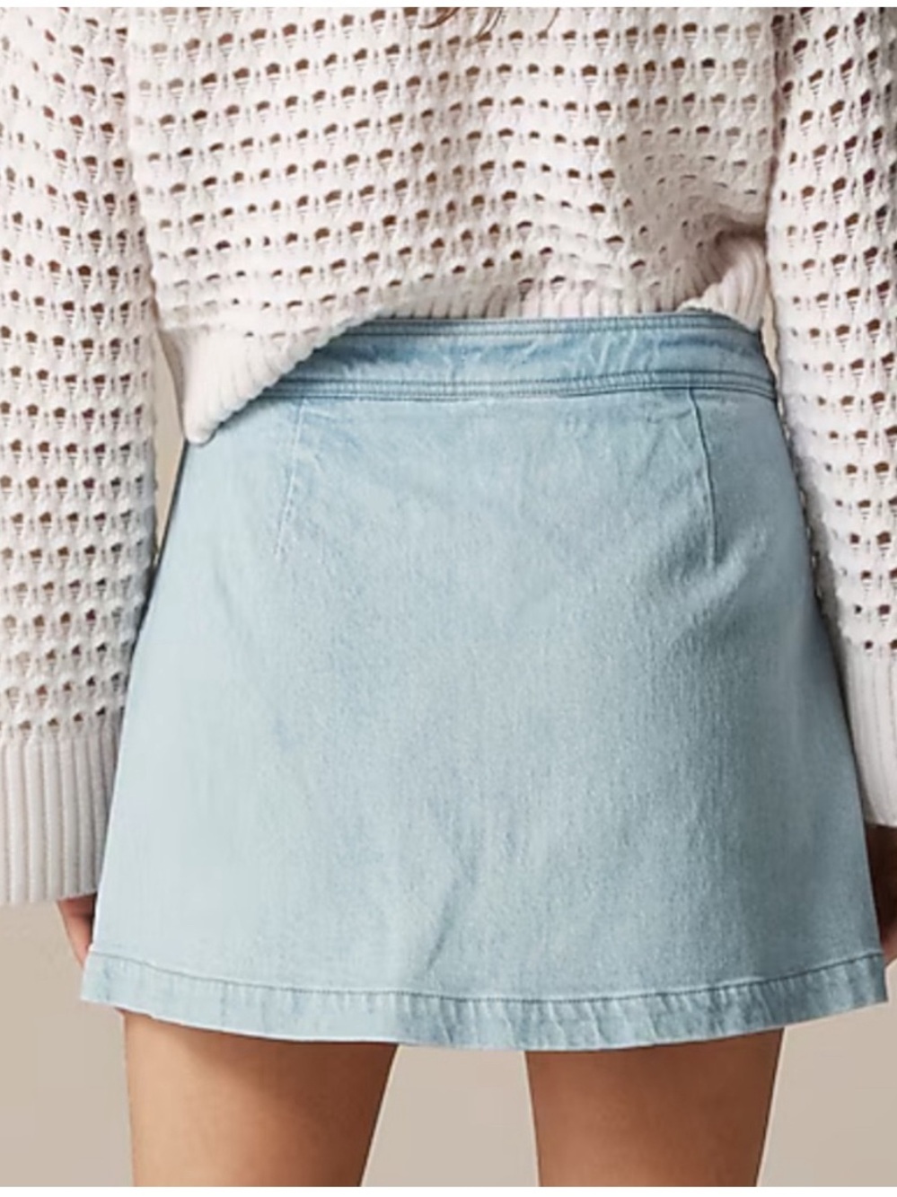J. Crew denim skort Light Blue Denim Mini - Picture 2 of 6